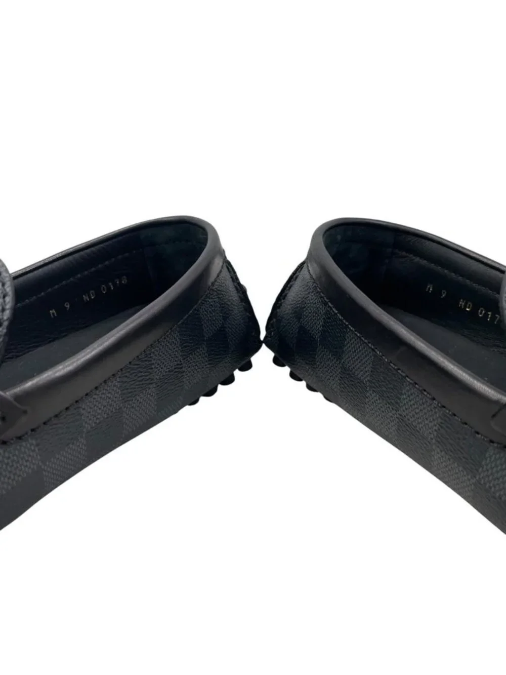 Louis Vuitton Loafers Hockenheim Line 9 Damier Leather Black